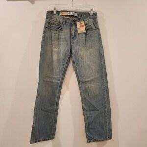 Levis 505 Regular Fit Jeans Womens Size 16 Straight Leg Denim Light Wash